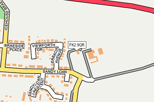 FK2 9QR map - OS OpenMap – Local (Ordnance Survey)