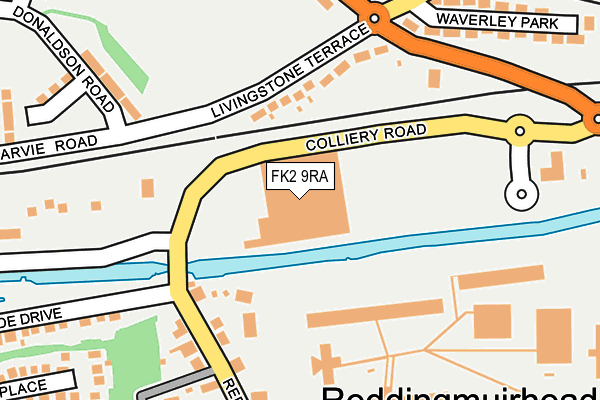 FK2 9RA map - OS OpenMap – Local (Ordnance Survey)