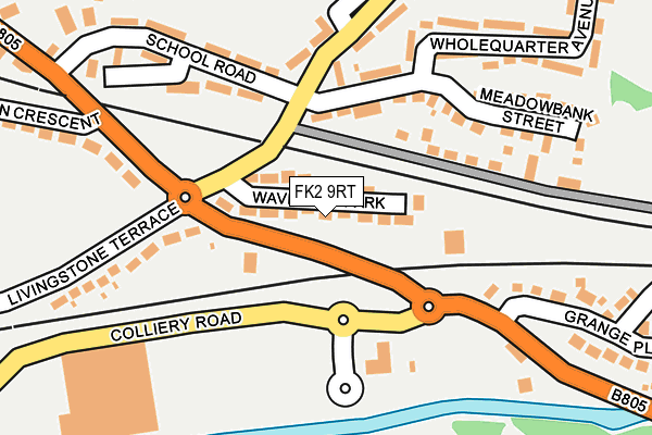 FK2 9RT map - OS OpenMap – Local (Ordnance Survey)