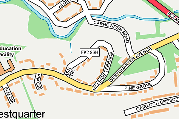 FK2 9SH map - OS OpenMap – Local (Ordnance Survey)