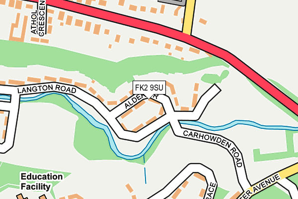 FK2 9SU map - OS OpenMap – Local (Ordnance Survey)