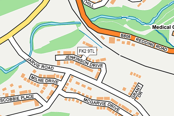 FK2 9TL map - OS OpenMap – Local (Ordnance Survey)