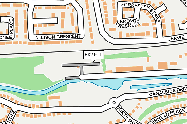 FK2 9TT map - OS OpenMap – Local (Ordnance Survey)