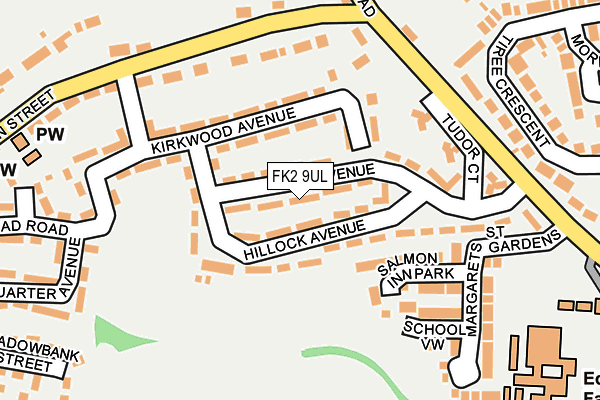 FK2 9UL map - OS OpenMap – Local (Ordnance Survey)