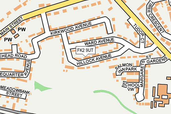 FK2 9UT map - OS OpenMap – Local (Ordnance Survey)