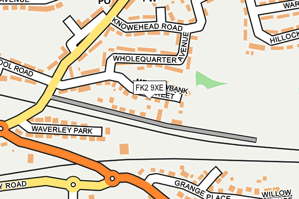 FK2 9XE map - OS OpenMap – Local (Ordnance Survey)