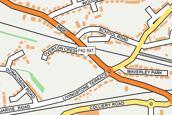 FK2 9XT map - OS OpenMap – Local (Ordnance Survey)