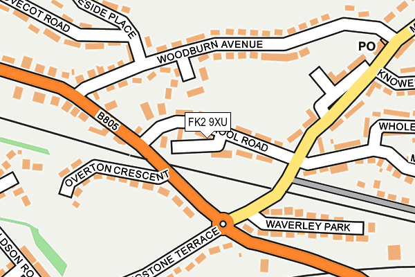 FK2 9XU map - OS OpenMap – Local (Ordnance Survey)