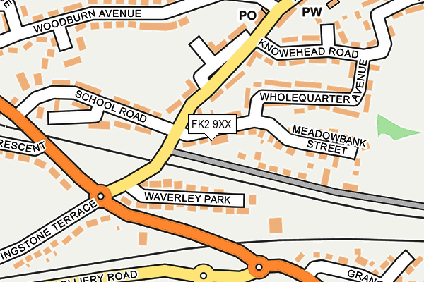 FK2 9XX map - OS OpenMap – Local (Ordnance Survey)