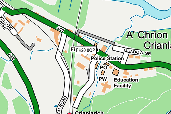 FK20 8QP map - OS OpenMap – Local (Ordnance Survey)