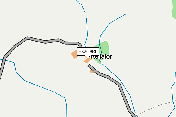 FK20 8RL map - OS OpenMap – Local (Ordnance Survey)