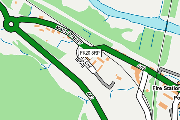 FK20 8RP map - OS OpenMap – Local (Ordnance Survey)