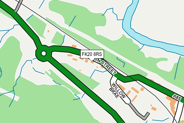 FK20 8RS map - OS OpenMap – Local (Ordnance Survey)