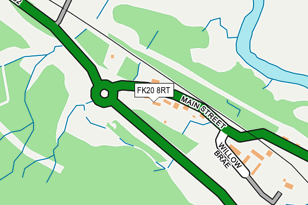 FK20 8RT map - OS OpenMap – Local (Ordnance Survey)