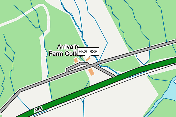 FK20 8SB map - OS OpenMap – Local (Ordnance Survey)