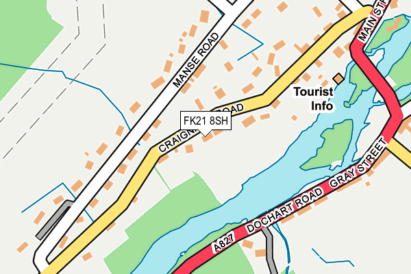 FK21 8SH map - OS OpenMap – Local (Ordnance Survey)