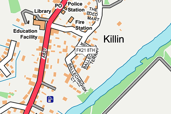 FK21 8TH map - OS OpenMap – Local (Ordnance Survey)
