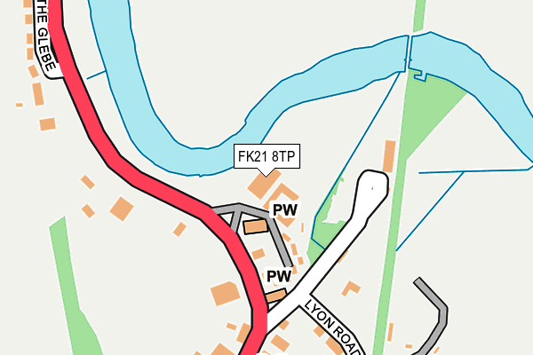 FK21 8TP map - OS OpenMap – Local (Ordnance Survey)