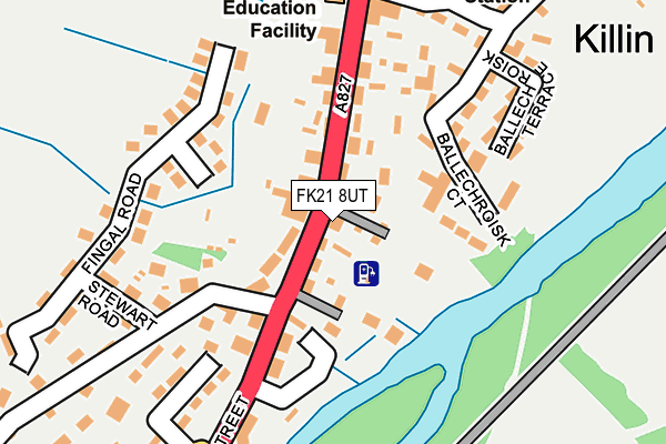 FK21 8UT map - OS OpenMap – Local (Ordnance Survey)