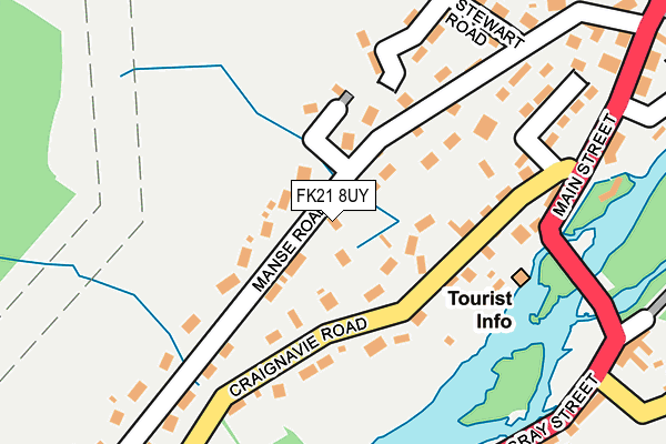 FK21 8UY map - OS OpenMap – Local (Ordnance Survey)