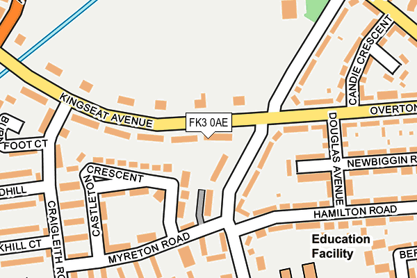 FK3 0AE map - OS OpenMap – Local (Ordnance Survey)