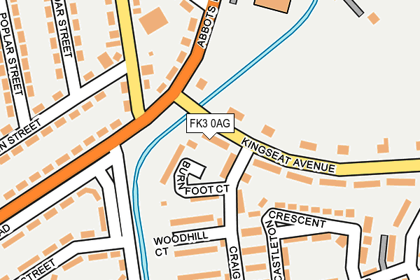 FK3 0AG map - OS OpenMap – Local (Ordnance Survey)