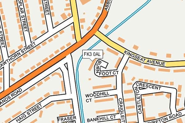 FK3 0AL map - OS OpenMap – Local (Ordnance Survey)