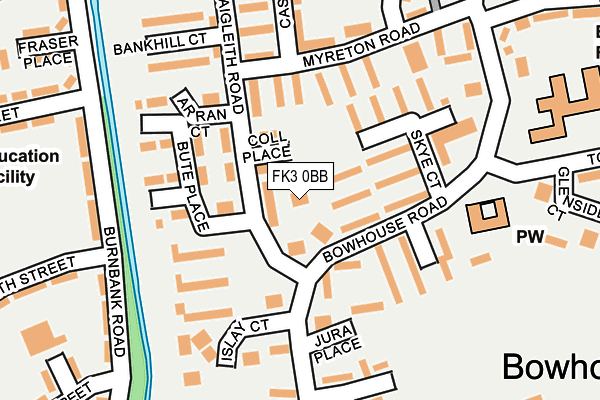 FK3 0BB map - OS OpenMap – Local (Ordnance Survey)