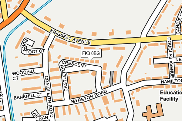 FK3 0BG map - OS OpenMap – Local (Ordnance Survey)