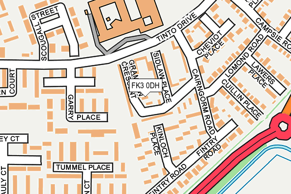 FK3 0DH map - OS OpenMap – Local (Ordnance Survey)