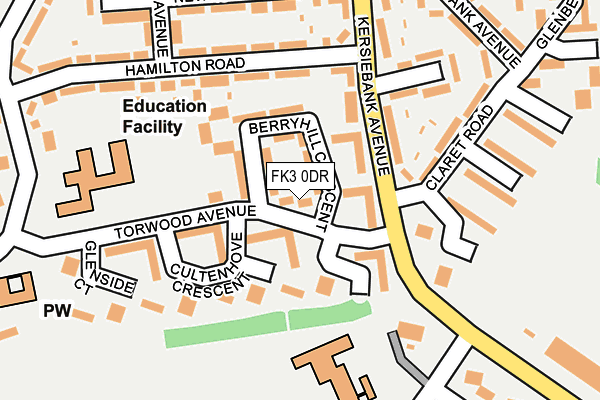 FK3 0DR map - OS OpenMap – Local (Ordnance Survey)