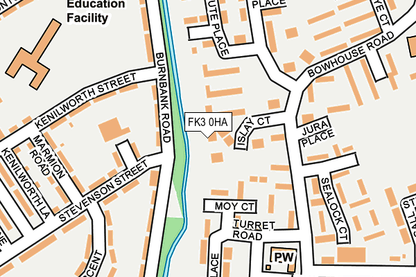 FK3 0HA map - OS OpenMap – Local (Ordnance Survey)