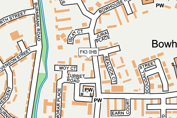 FK3 0HB map - OS OpenMap – Local (Ordnance Survey)