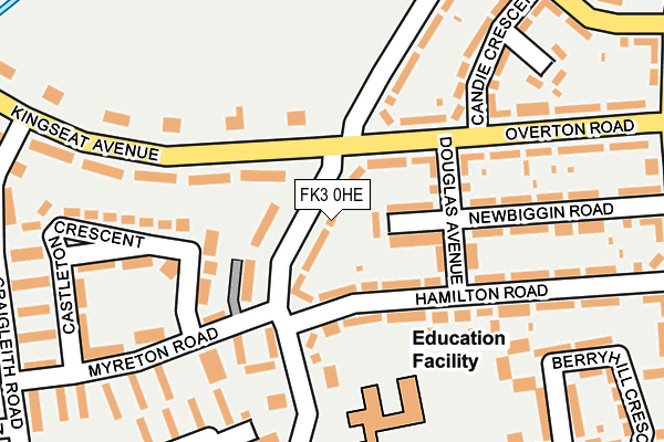 FK3 0HE map - OS OpenMap – Local (Ordnance Survey)