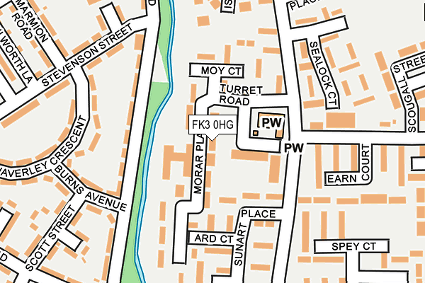 FK3 0HG map - OS OpenMap – Local (Ordnance Survey)