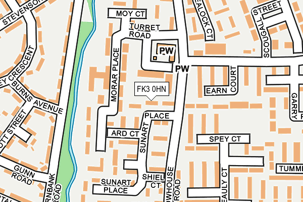 FK3 0HN map - OS OpenMap – Local (Ordnance Survey)