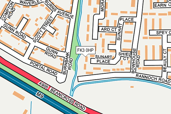 FK3 0HP map - OS OpenMap – Local (Ordnance Survey)