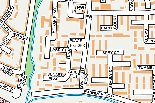 FK3 0HR map - OS OpenMap – Local (Ordnance Survey)