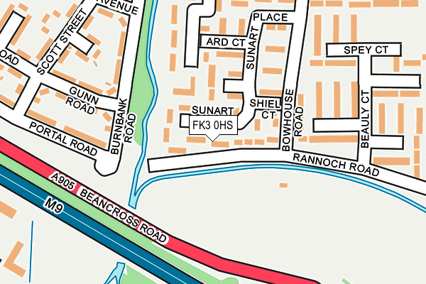 FK3 0HS map - OS OpenMap – Local (Ordnance Survey)