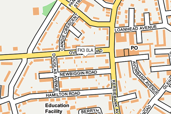 FK3 0LA map - OS OpenMap – Local (Ordnance Survey)