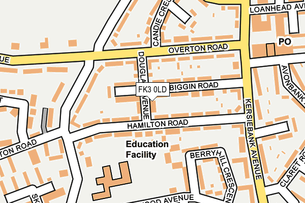 FK3 0LD map - OS OpenMap – Local (Ordnance Survey)