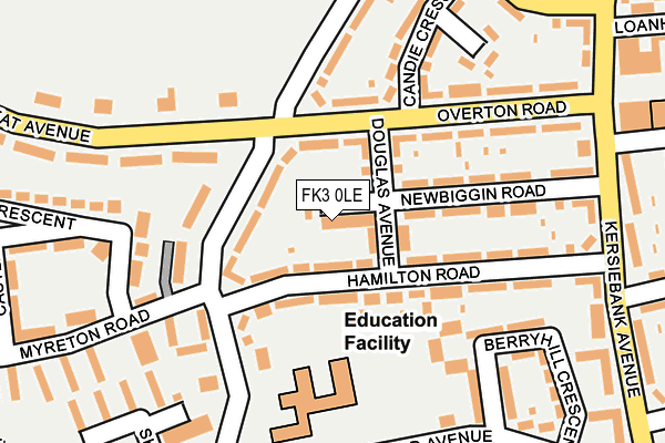 FK3 0LE map - OS OpenMap – Local (Ordnance Survey)