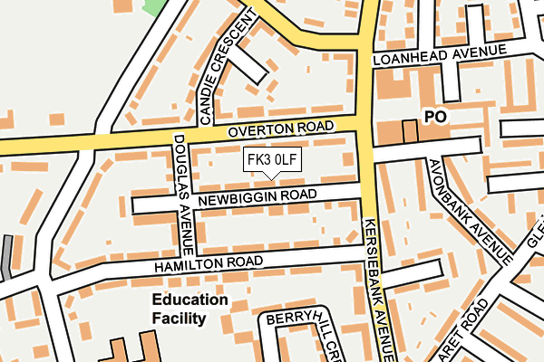 FK3 0LF map - OS OpenMap – Local (Ordnance Survey)