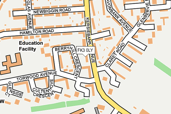 FK3 0LY map - OS OpenMap – Local (Ordnance Survey)