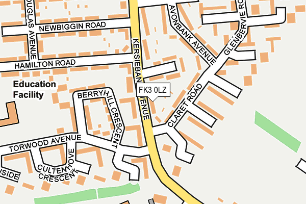 FK3 0LZ map - OS OpenMap – Local (Ordnance Survey)