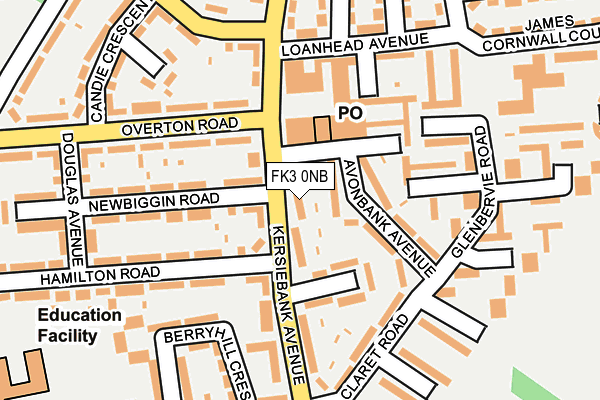 FK3 0NB map - OS OpenMap – Local (Ordnance Survey)