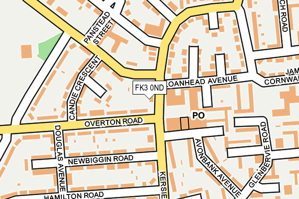 FK3 0ND map - OS OpenMap – Local (Ordnance Survey)