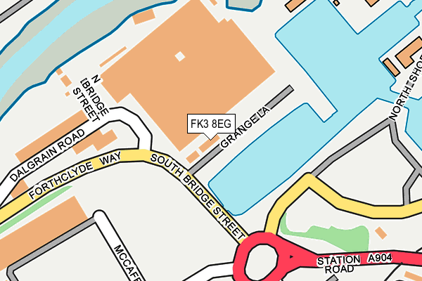 FK3 8EG map - OS OpenMap – Local (Ordnance Survey)