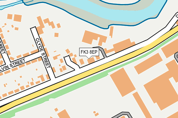 FK3 8EP map - OS OpenMap – Local (Ordnance Survey)