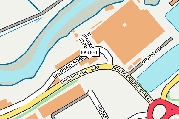 FK3 8ET map - OS OpenMap – Local (Ordnance Survey)